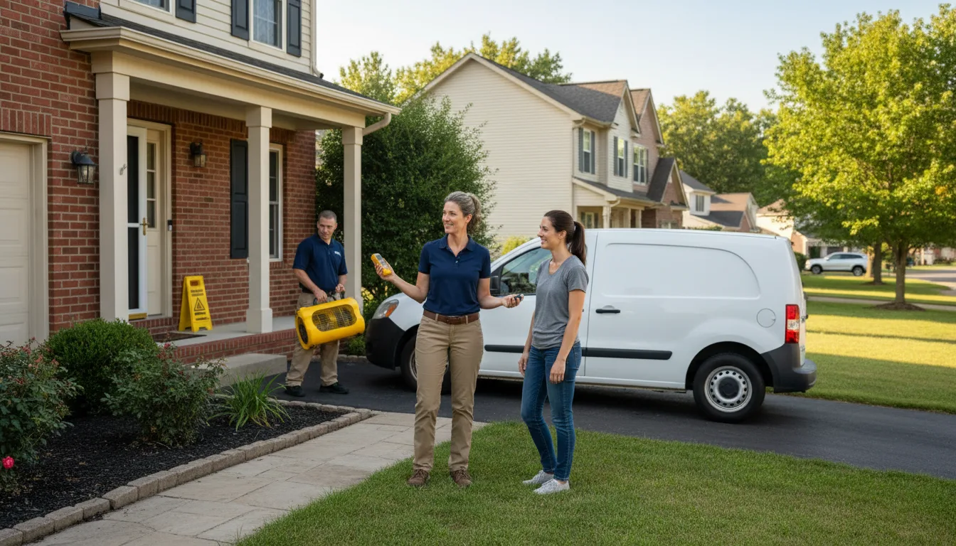 Residential water damage restoration in Winfield, IA